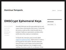 Tablet Screenshot of dominustemporis.com